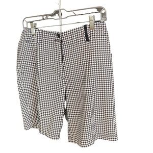 Nike Golf Fit Dry houndstooth plaid Bermuda shorts 6P